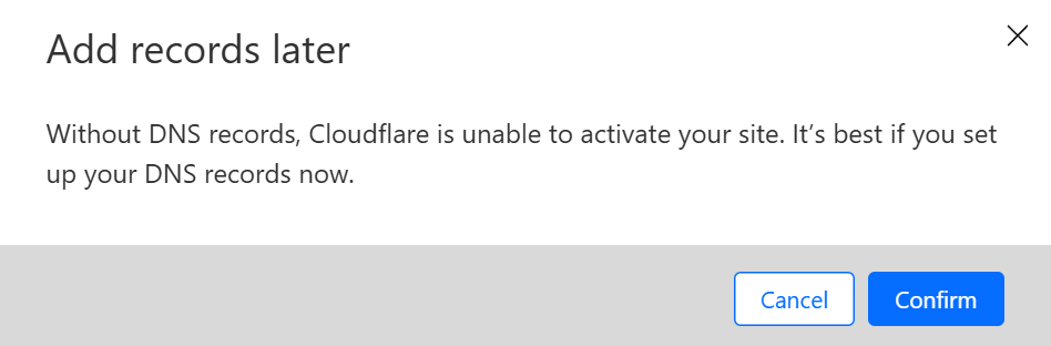 Add records pop-up Add records pop-up.