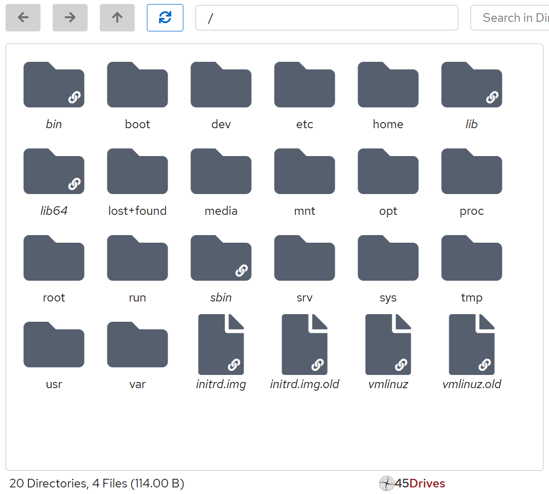 A screenshot of the Cockpit web-based user interface